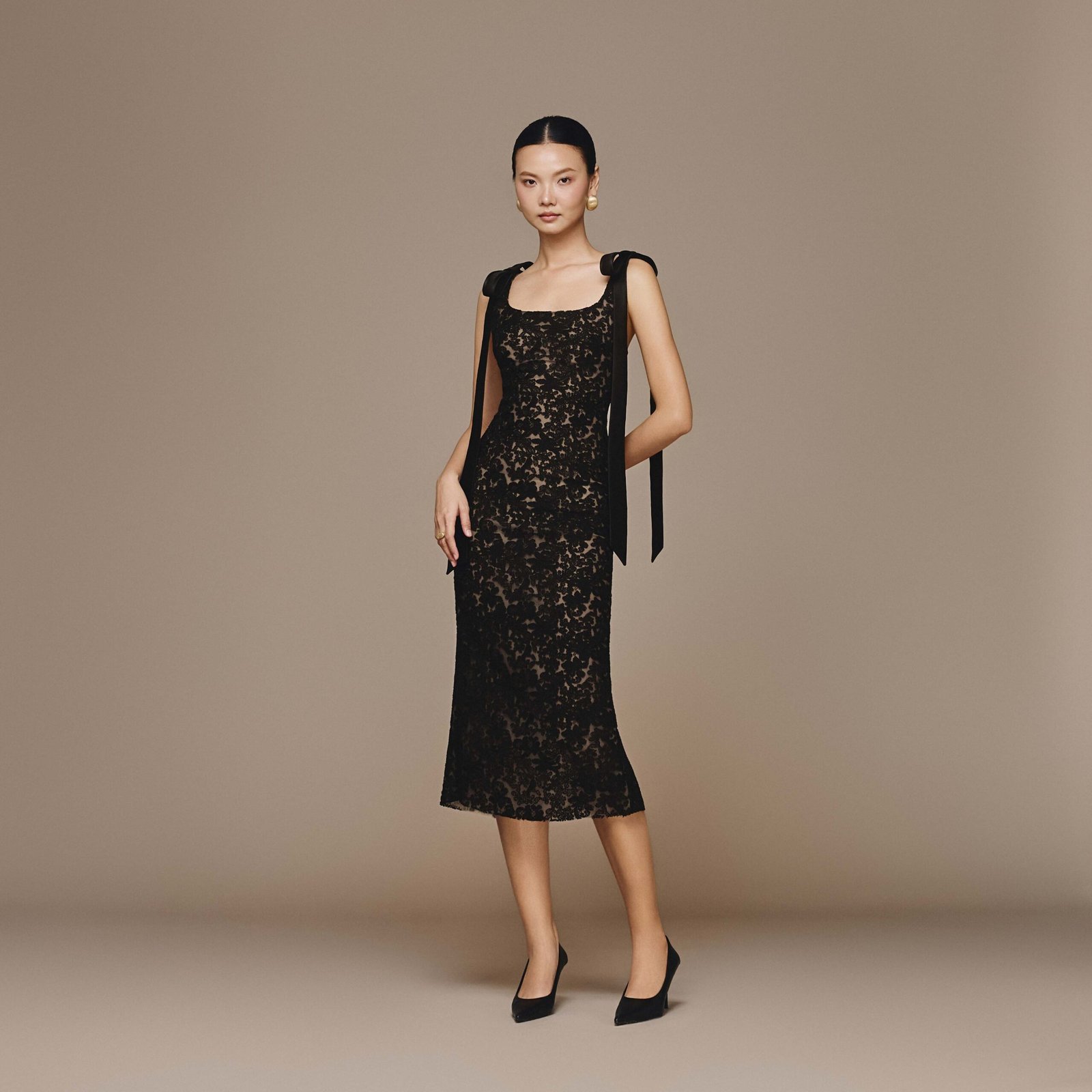 LACE BOW DRESS